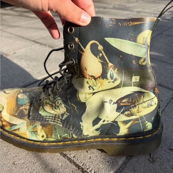 RARE ** Doc Martens Pascal Hell boots from limited Bosch Museum Collection - Picture 12 of 14